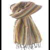 Etole rayée en coton et viscose - Etole indienne