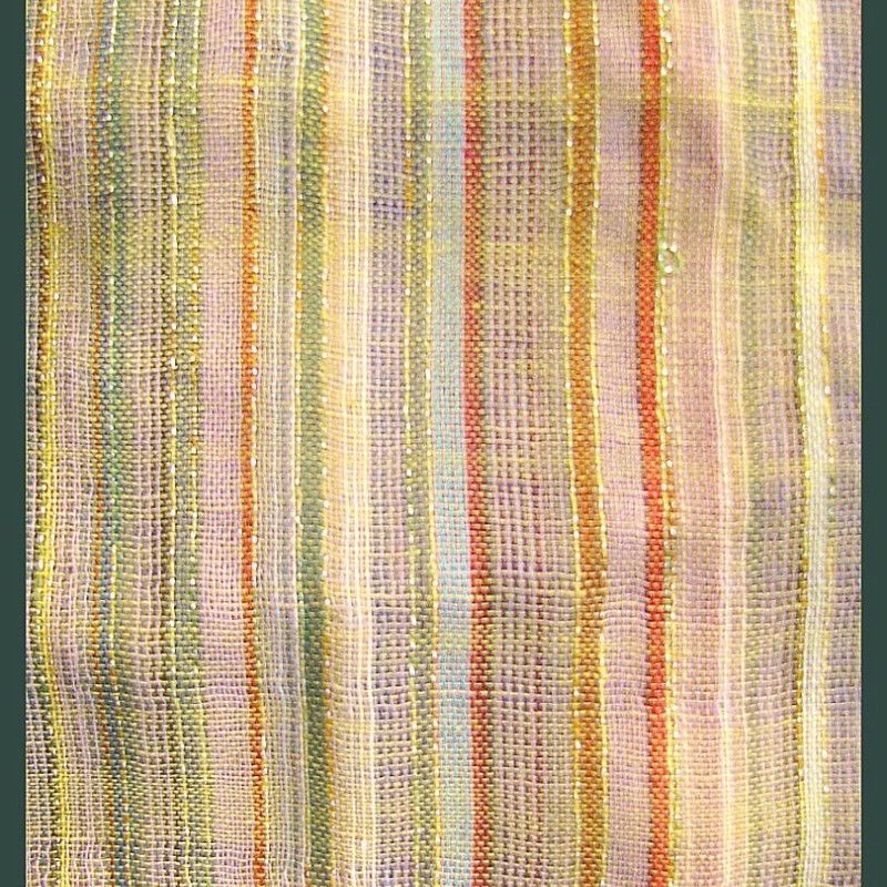 Etole rayée en coton et viscose - Etole indienne