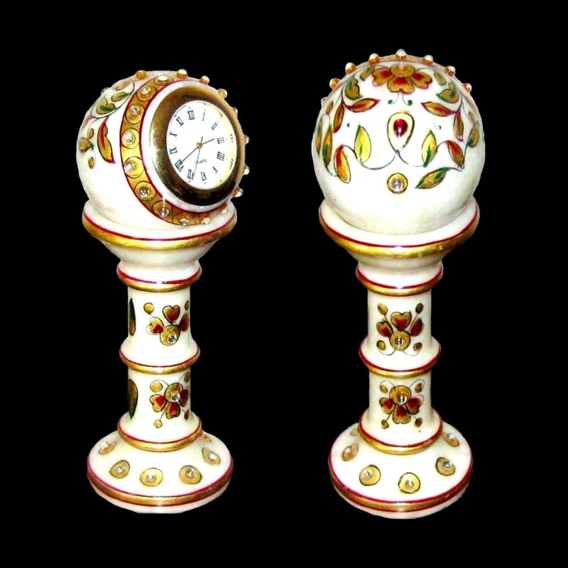 Pendulette indienne - Pendulette en Marbre - artisanat  indien