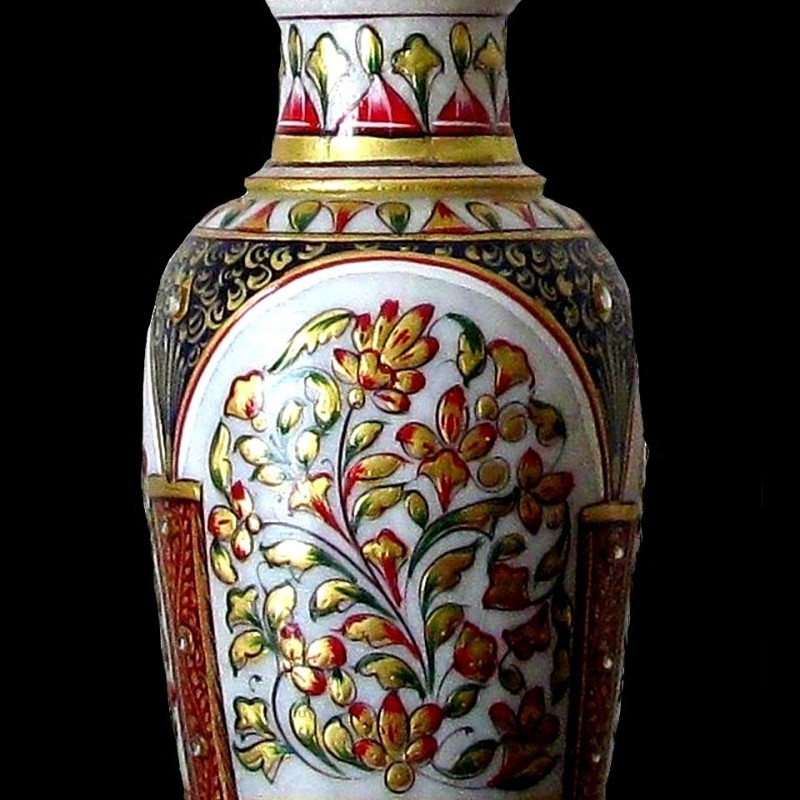 Vase indien - Vase en Marbre indien - Décoration indienne