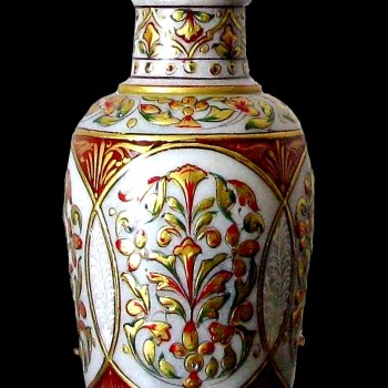 Vase indien - Vase en Marbre indien - Décoration indienne
