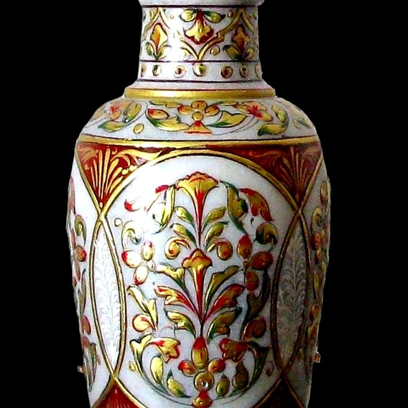 Vase indien - Vase en Marbre indien - Décoration indienne