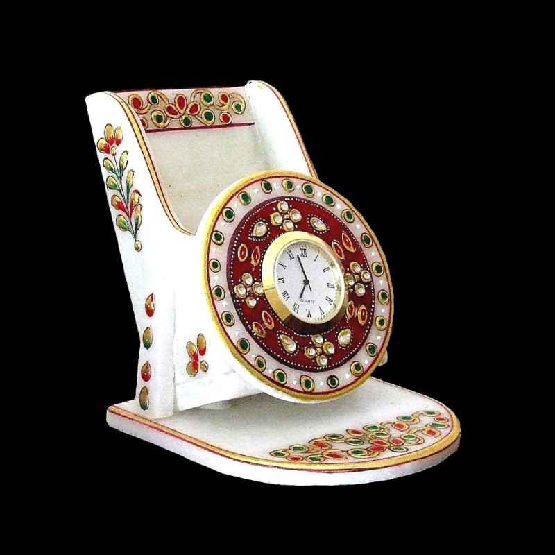 Décoration indienne - Support Bureau-Portable en Marbre