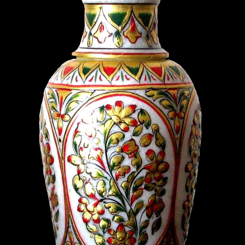Vase indien - Vase en Marbre indien - Décoration indienne