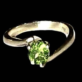 Bague Péridot - Bague indienne en argent - Bijoux Inde