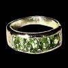 Bague Péridot - Bague indienne en argent - Bijoux Inde
