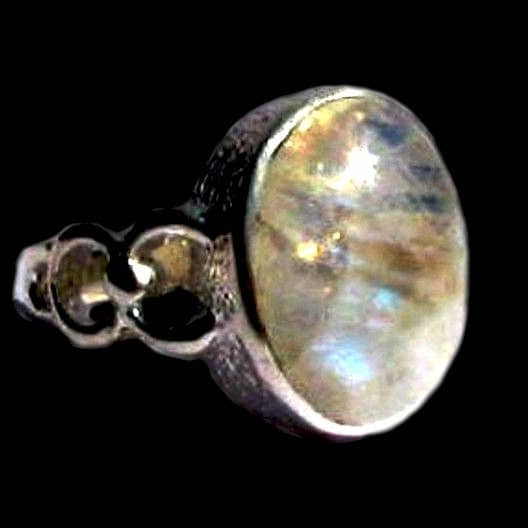 Bijoux inde - Bague indienne argent et Pierre de Lune