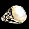 Bague indienne argent et Pierre de Lune - Bijoux indiens