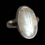 Bague indienne argent et Pierre de Lune - Bijoux indiens