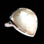 Bague indienne argent et Pierre de Lune - Bijoux indiens