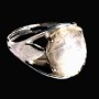 Bague indienne argent et Pierre de Lune - Bijoux indiens