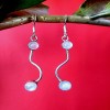 Boucles d'Oreilles indiennes Pierre de Lune - Bijoux Inde