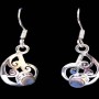 Boucles d'Oreilles indiennes Pierre de Lune - Bijoux Inde