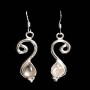 Boucles d'Oreilles indiennes Pierre de Lune - Bijoux Inde