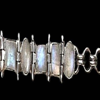 Bracelet indien argent et Pierre de Lune - Bijoux indiens