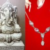 Collier indien argent et Pierre de Lune - Bijoux indiens