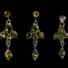 Parure Péridot - Parure indienne en argent - Bijoux Inde