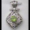 Pendentif Péridot - Pendentif indien en argent - Bijoux Inde