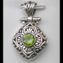 Pendentif Péridot - Pendentif indien en argent - Bijoux Inde