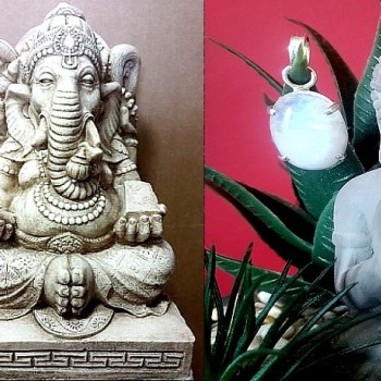 Pendentif indien argent et Pierre de Lune - Bijoux indiens