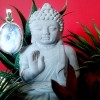 Pendentif indien argent et Pierre de Lune - Bijoux indiens