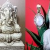 Pendentif indien argent et Pierre de Lune - Bijoux indiens