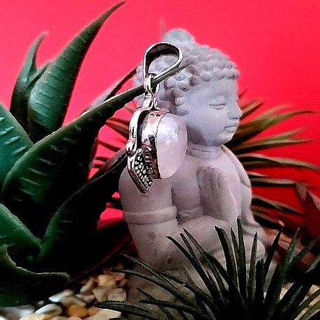 Pendentif indien argent et Pierre de Lune - Bijoux indiens