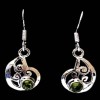 Boucles d'Oreilles indiennes argent et Péridot - Bijoux Inde
