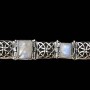 Bracelet indien argent et Pierre de Lune - Bijoux indiens