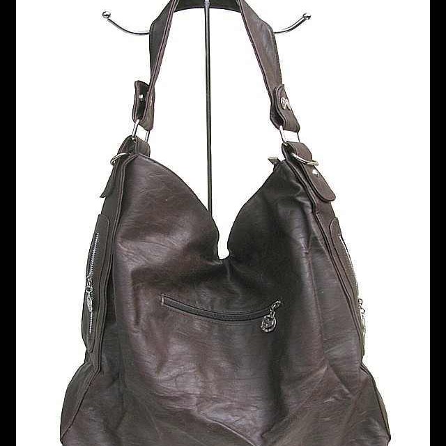 Sac à main femme - sac à main Marron-Prune