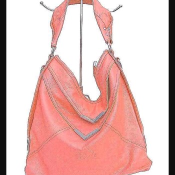 Sac à main femme - sac à main Saumon