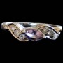 Bague argent rhodié Améthyste naturelle